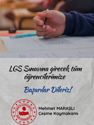 LGS'ye  girecek tüm öğrencilerimize başarılar..