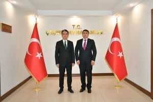 Azerbaycan Cumhuriyeti Ankara Büyükelçiliği Misyon Şefi Yardımcısı Müsteşar Eldar ALİYEV Kaymakamımız Sayın Mehmet MARAŞLI'yı makamında ziyaret etti.